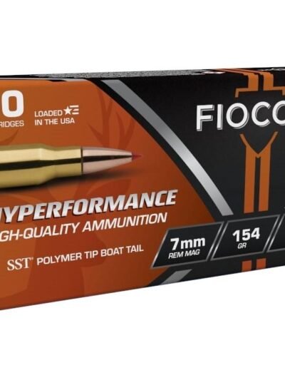 Fiocchi Hyperformance Hunt Rifle Ammunition 7mm Rem Mag 154 gr SST 3100 fps 20/ct