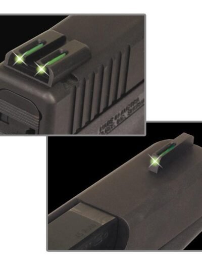 Truglo TFO Tritium/Fiber-Optic Day/Night Sights Fit S&W M&P - Front Green/Rear Green