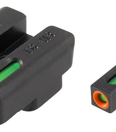 Truglo TFX Pro Tritium Fiber-Optic Xtreme Handgun Sight Set For CZ P10 - Front Orange/Green Rear
