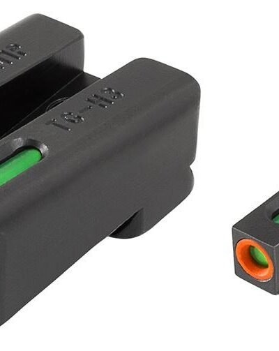 Truglo TFX Pro Tritium/Fiber-Optic Day/Night Sights Fit Kimber 1911 models w/ FIXED REAR SIGHT - Orange Outline Front/Rear Green