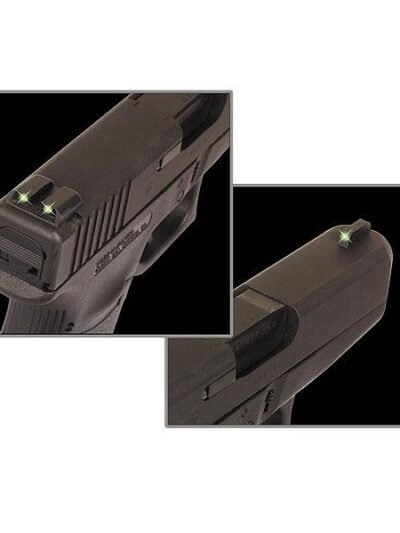 Truglo Tritium Night Sights Fits Novak .260/.450 Set - Front Green/Rear Green