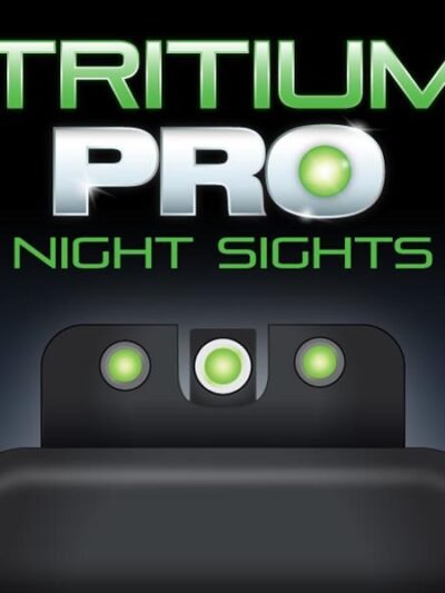 Truglo Tritium Pro Night Sights Fit Novak LoMount .270 Front .500 Rear - White Outline Front/Rear Green