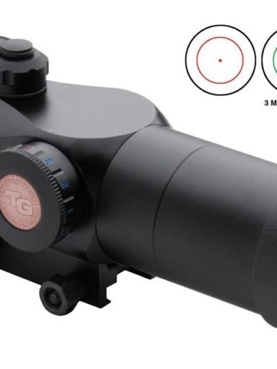 Truglo Triton 30mm Tri-Color Tactical Red Dot Sight - 1x30mm 3 MOA Center Dot - Black