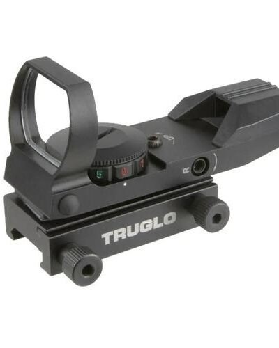 Truglo Dual Color Open Red Dot Sight 24x34mm 5 MOA Reticle Illuminated Black