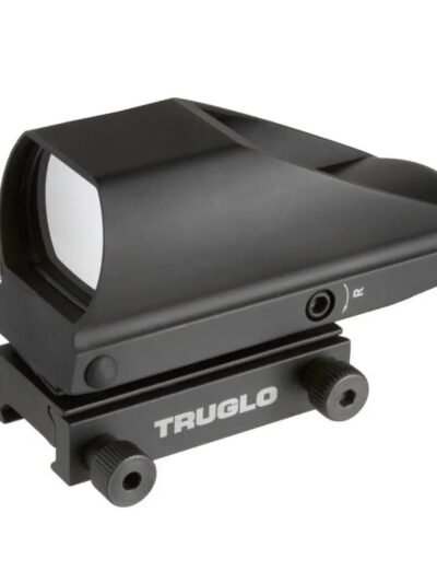 Truglo Tru-Brite Multi-Reticle Dual Color Open Red Dot Sight 24mmx34mm Window Multi-Reticle Black Clamshell