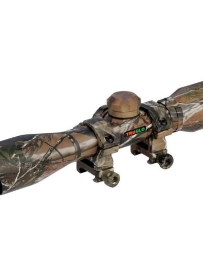 Truglo Compact Shotgun Rifle Scope - 4x32mm Diamond Ballistic Realtree APG