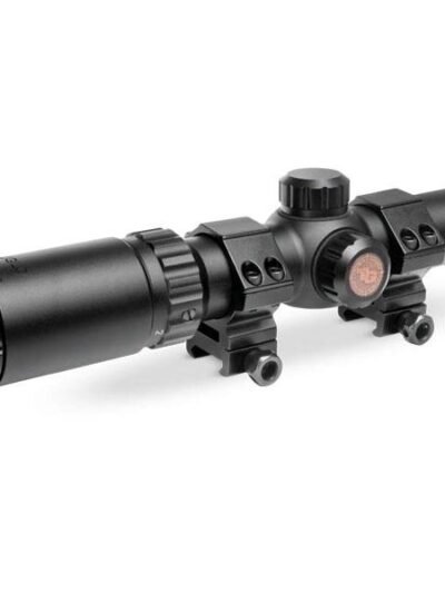 Truglo Tru-Brite 30 Hunter Rifle Scope - 1-4x24mm 30mm CIR Rings Matte Black