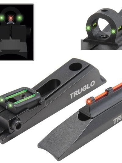 Truglo Muzzleloader-Brite Universal Sight Set Interchangeable Rear Ghost Ring & Notched Rear Sight