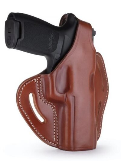 BHX Thumb Break Belt Holster Classic Brown RH size 4