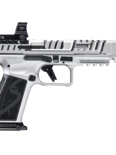 Canik SFx Rival-S Chrome Handgun 9mm Luger 18rd Magazines (2) 5" Barrel Chrome with MO2 Optic