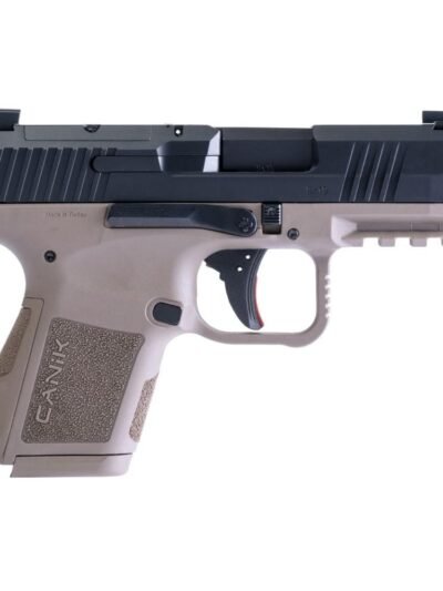 Canik Mete MC9 Handgun 9mm Luger 12 and 15rd Magazines (2) 3.18" Barrel Black Slide FDE Frame