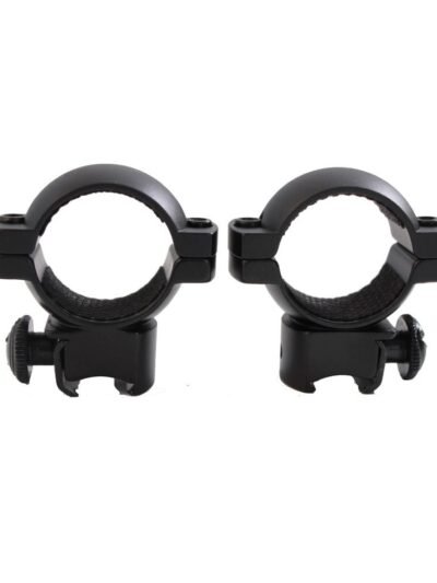 Traditions Aluminum Scope Rings fits .22 Airguns 3/8" Grooved Receiver 1" Medium - Matte Black
