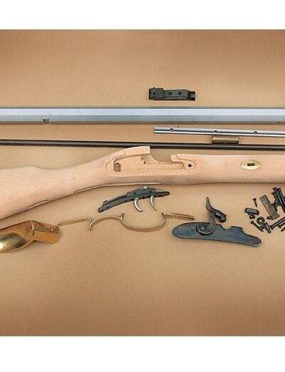 Traditions St. Louis Hawken Rifle Build-It-Yourself Kit Select Raw Hardwood .50 Cal 28" White Barrel