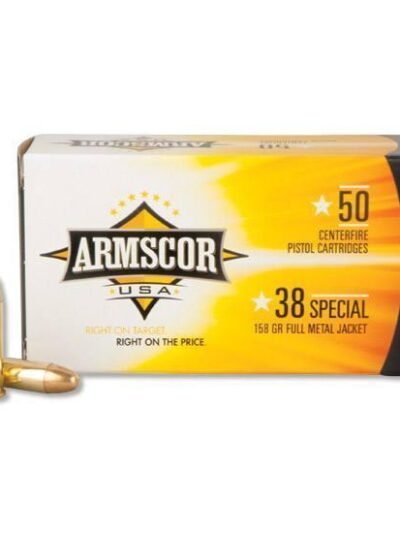 Armscor Handgun Ammunition .38 SPL 158 gr FMJ 891 fps 50/ct