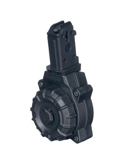 Promag Handgun Drum Magazine Fits CZ Scorpion 9mm - Black Polymer 30/rd
