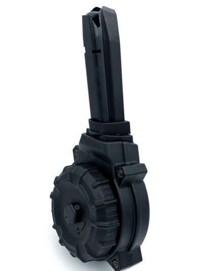 Promag Browning Hi-Power 9mm Handgun Magazine Black Polymer 50/rd Drum