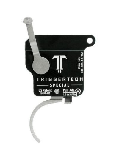 TriggerTech Rem 700 Special Curved Trigger Single Stage Stainless Steel/Black