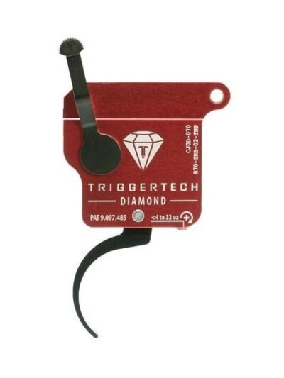 TriggerTech Rem Clone (NO BOLT STOP) Black Diamond Pro Trigger Single Stage Adjustable Black/Red