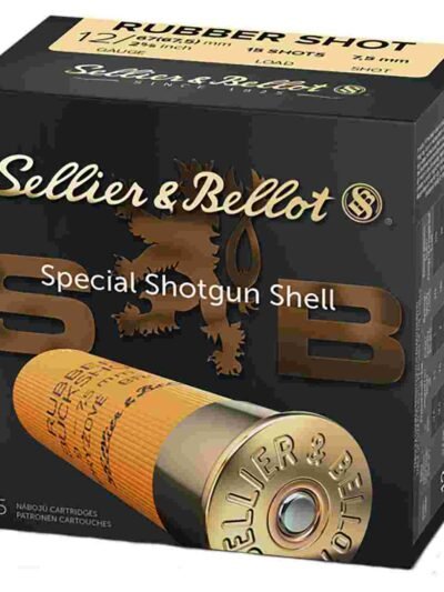 Sellier & Bellot Shotgun Ammunition 12 ga 2 5/8"  15 plts Rubber  - 25/box