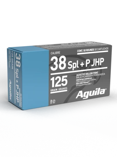 AGUILA 38 SPL JHP 125GR 50RD BOX 10 BXS PER CS