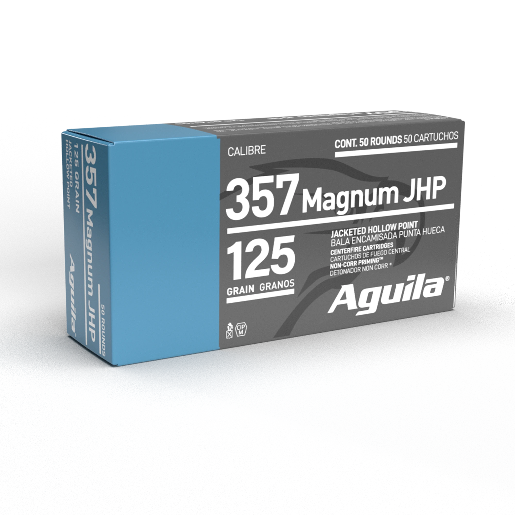 AGUILA 357 MAG JHP 125GR 50RD BOX 10 BXS PER CS