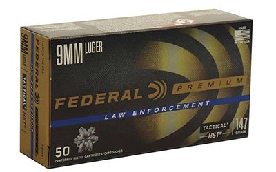 Federal Ammo, 9mm Luger Ammo, Jacketed Hollow Point , 1000 fps,