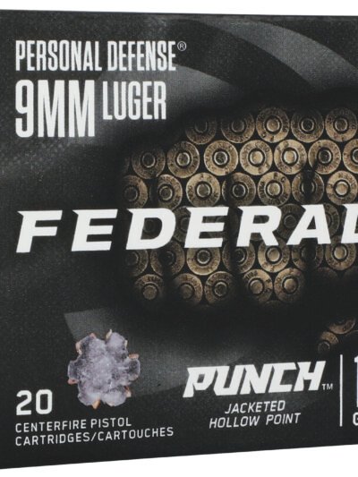 FEDERAL 9MM LUGER 124GR PUNCH JHP 20 RD/BX 10 BX/CS