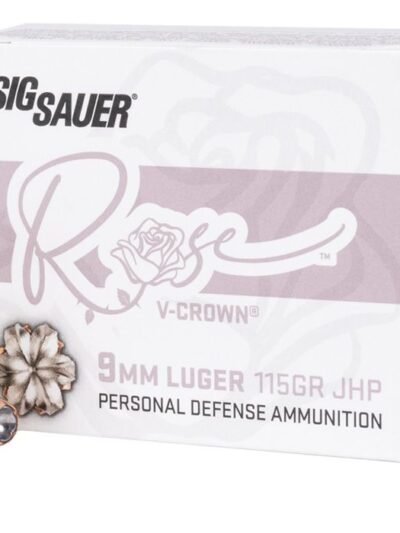 SIG SAUER V-CROWN ROSE 9MM 115G JHP 20RD BX 200RD CASE