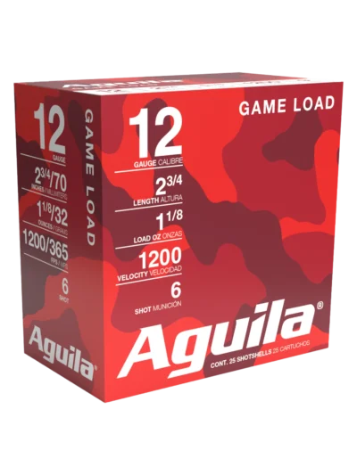 AGUILA 12GA 2 3/4" 1-1/8 OZ #6 25RD BX 10 BXS PER CS