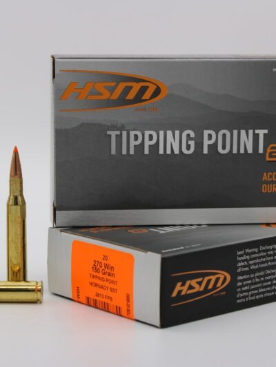 HSM AMMUNITION 270 WIN 150GR TIPPING PT 20RD BOX 20 BOXES PER CASE