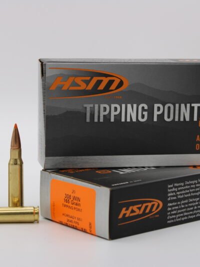 HSM AMMUNITION 308 WIN 165GR TIPPING PT 20RD BOX 25 BOXES PER CASE