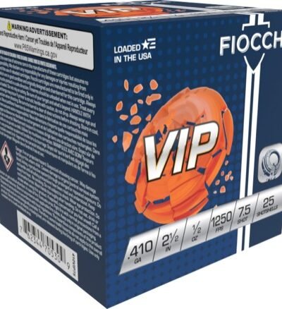 FIOCCHI VIP 410G 2.5" 1/2OZ 7.5SHT 1250FPS 25RD BX 250RD CS