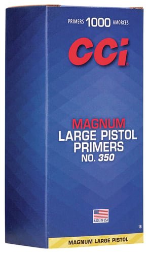 CCI 350 MAG LARGE PISTOL PRIMER 100 RD/BX 10BX/BRICK 5 BRICKS/CS