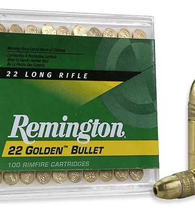REMINGTON 22 GOLDEN BULLET, 22 LR, HV 36GR HP 100 RD/BX 50 BX/CS