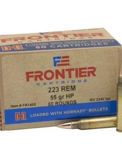FRONTIER® 223 REM 55 GR HOLLOW POINT MATCH™ (50 - ORIENTED) 50RD/BX 10BX/CS