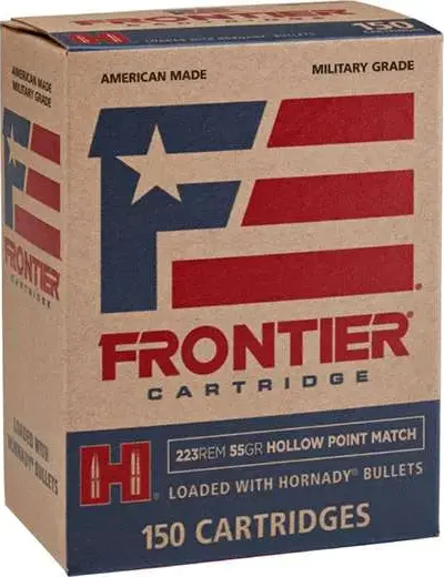 FRONTIER® 223 REM 55 GR HOLLOW POINT MATCH™ (150 - ORIENTED) 150RD/BX 8BX/CS