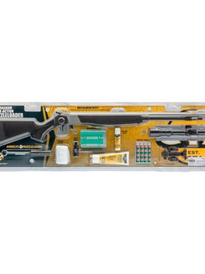 WOLF V2 Muzzleloader Rifle Kit - SS/Black w/Scope .50 Cal KonuShot 3-9x32