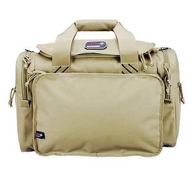 G-Outdoors Large Range Bag with Lift Ports & 4 Ammo Dump Cups-Tan