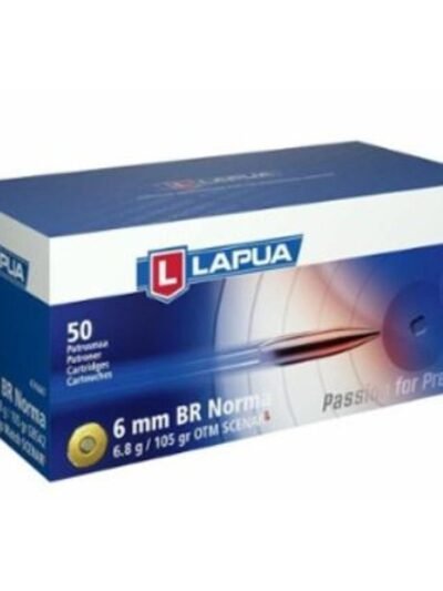 Lapua OTM Rifle Ammo 6mm BR Norma 105 gr Scenar-L 2674 fps 50/ct