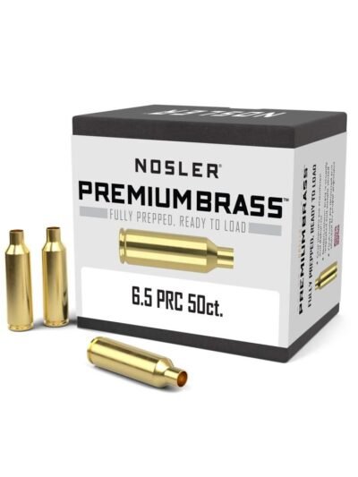 Nosler Unprimed Premium Brass Rifle Cartridge Cases 6.5 PRC 50/ct (BULK)