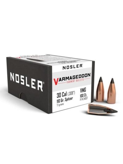 Nosler VarMageddon Rifle Bullets .30 cal .308" 110 gr FB-TIPPED 100/ct