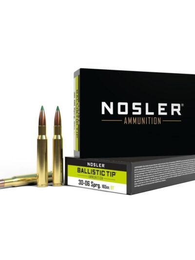 Nosler Ballistic Tip Rifle Ammunition .30-06 Sprg 165gr PT 2950 fps 20/ct
