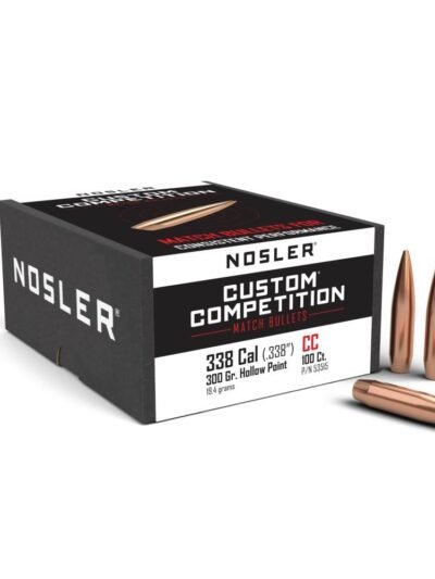 Nosler Custom Competition Rifle Bullets .338 cal .338" 300 gr HPBT 100/ct