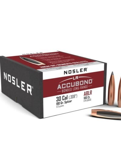 Nosler AccuBond Long Range Rifle Bullets .30 cal .308" 190 gr SPBT-ACB 100/ct