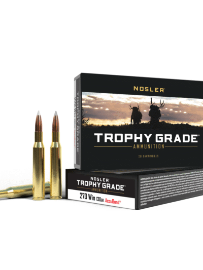Nosler Accubond Trophy Grade Rifle Ammunition .270 Win 130 gr PT 3075 fps 20/ct