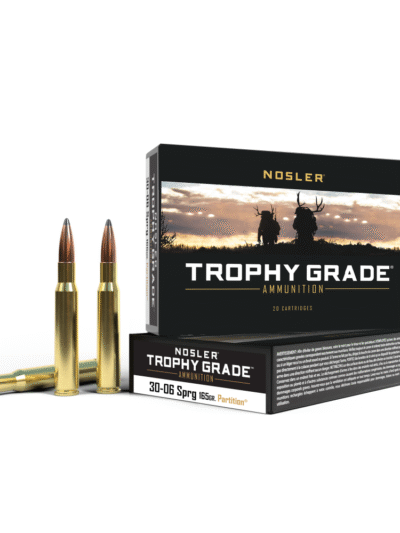 Nosler Partition Trophy Grade Rifle Ammunition .30-06 SPRG 165 gr PSP 2950 fps 20/ct