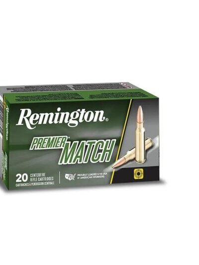 Remington Premier Match Rifle Ammunition .223 Rem 62 gr HP 3025 fps 20/ct