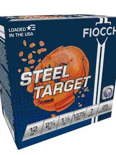 Fiocchi Target Steel Shotshells 12 ga 2-3/4" 1-1/8oz 1375 fps #7 25/ct