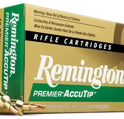 REMINGTON PRA222RB 222 REM 50GR ACCUTIP-V BT 20 RD/BX 10 BX/CS