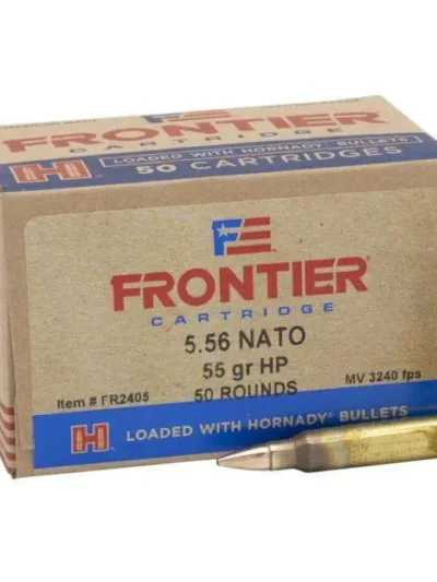 FRONTIER® 5.56 NATO 55 GR HOLLOW POINT MATCH™ (50 - ORIENTED) 50RD/BX 10BX/CS